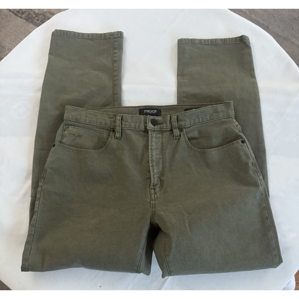 Proof Huckberry Pants Mens 34x30 Black Rover Stretch Canvas Straight Leg